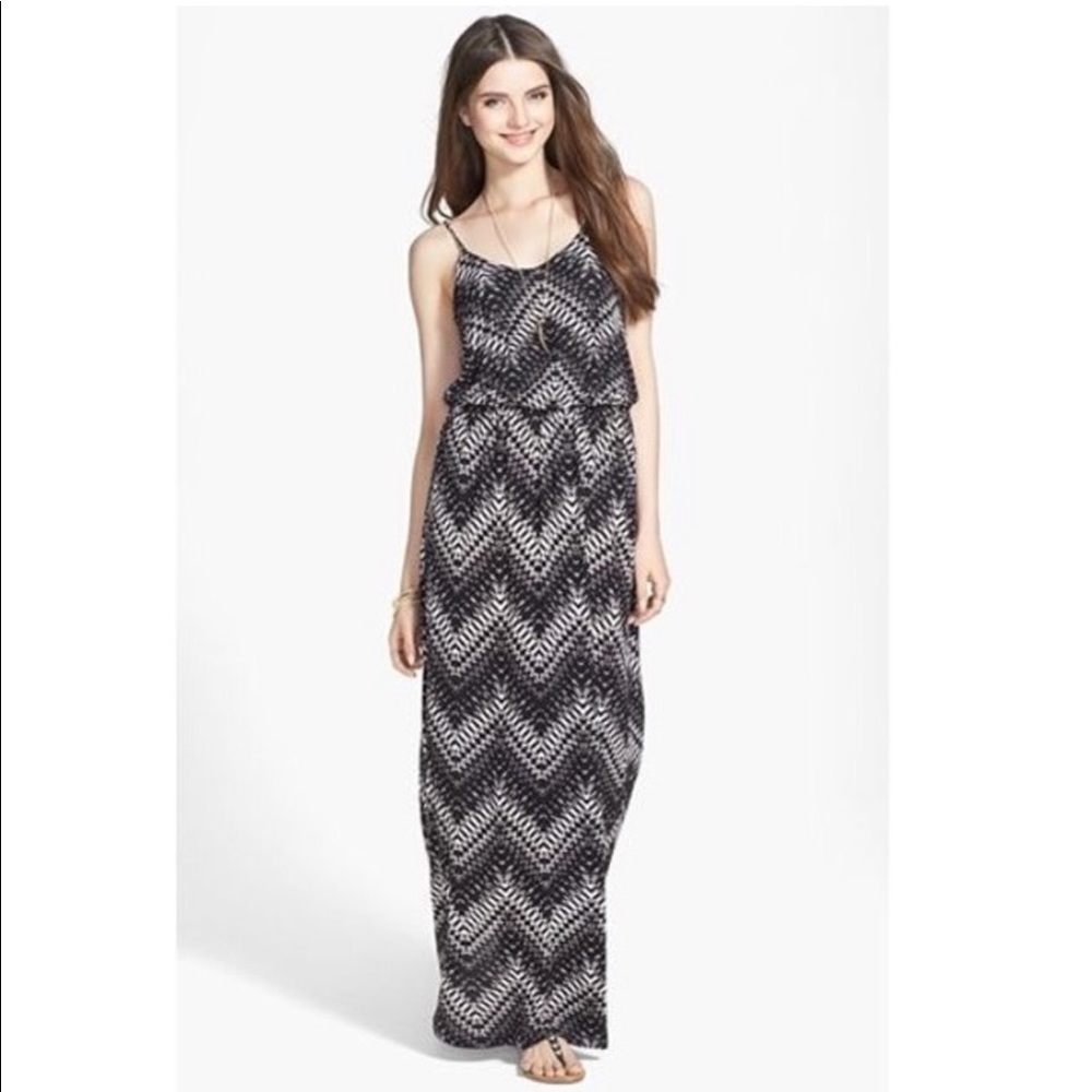 Lush Aztec Knit Maxi Dress - XS